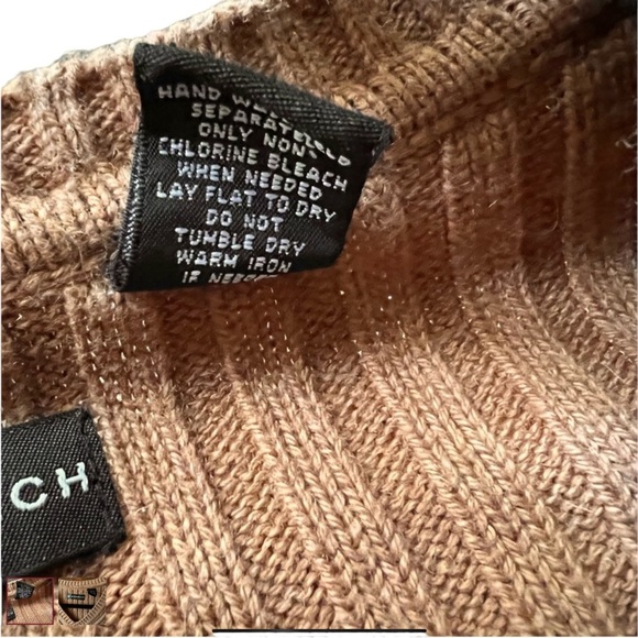 Oversize slouchy V-neck caramel color men’s sweater size XXL - Picture 3 of 4